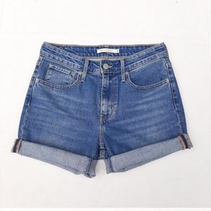 Levi's 721 High Rise Cut Off Jean Shorts size 27